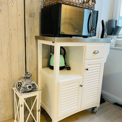 Mikrowelle im Essbereich